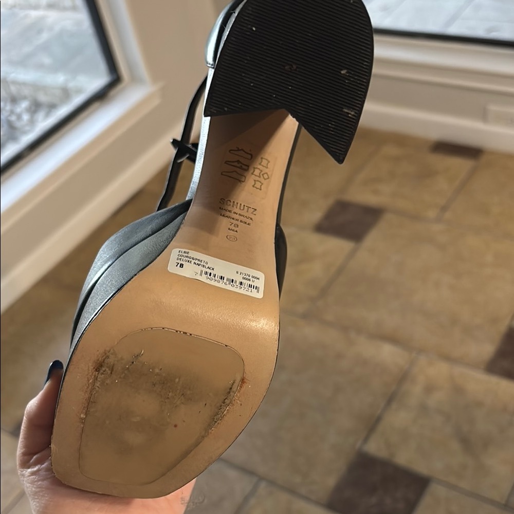 SCHUTZ Black Platform Sandals - Picture 4 of 4